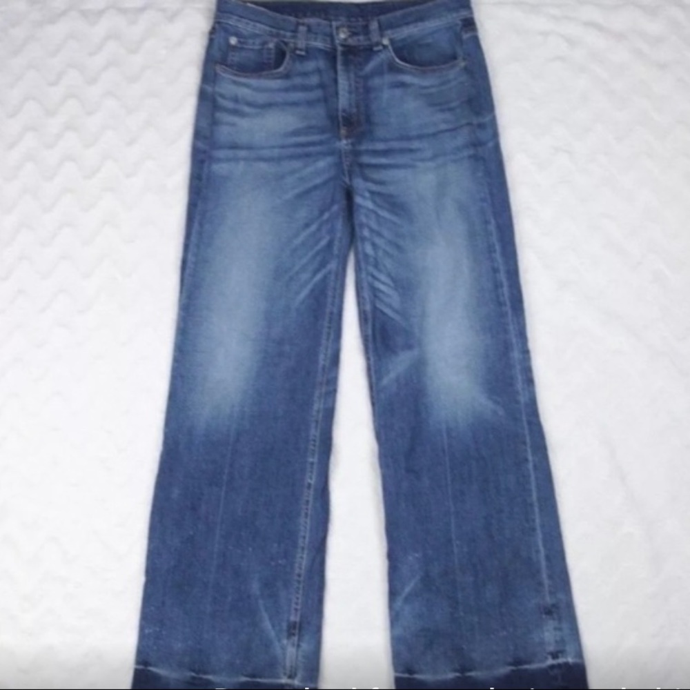 Rag & Bone Wide Leg High Raise Jeans 28 x 30.5.